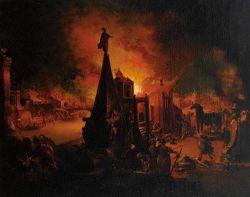 The fall of Troy by Johann Georg Trautmann (1713&ndash;1769) From the collections of the granddukes of Baden, Karlsruhe