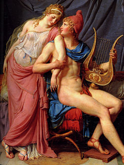 Les Amours de P&acirc;ris et d'H&eacute;l&egrave;ne (detail), 1788 by Jacques-Louis David (1748&ndash;1825) Louvre
