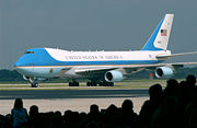 VC-25A 29000, one of the two customized Boeing 747-200Bs that have been part of the U.S. presidential fleet since 1990