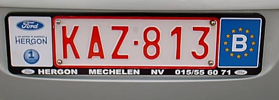 Image:BE license plate.jpg
