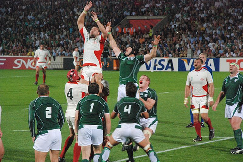 Image:Ireland vs Georgia, Rugby World Cup 2007 line up.jpg