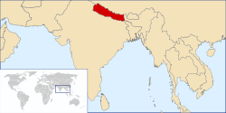 Location of Nepal