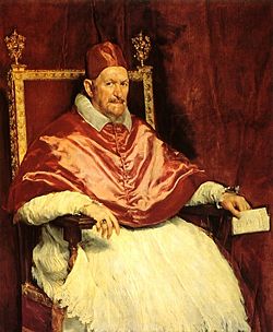 Pope Innocent X, on whose orders the city of Castro was destroyed on September 2, 1649. Portrait by Diego Velázquez.