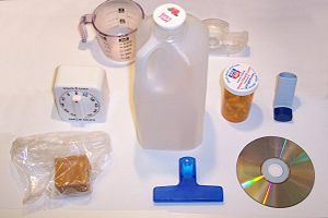 Household items made out of plastic.