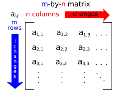 Organization of a matrix