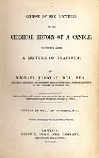 The title page of The Chemical History of a Candle (1861)