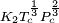 \scriptstyle K_2 T^{\frac {1}{3}}_c P^{\frac {2}{3}}_c