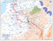 Map of the final Allied offensives.