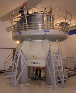 900MHz, 21.2 T NMR Magnet at HWB-NMR, Birmingham, UK being loaded with a sample