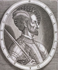 Charles III, Duke of Bourbon, from an engraving by Thomas de Leu. Alienated from Francis, Bourbon betrayed him and allied himself with Charles V.