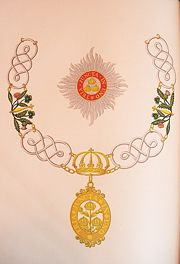 The insignia of a Knight Grand Cross of the civil division of the order.