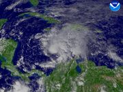 Odette over the southern Caribbean Sea