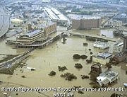Allen's Landing after Tropical Storm Allison, June 2001