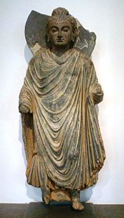 Gautama Buddha, ancient region of Gandhara, northern Pakistan, 1st century CE, Musée Guimet, Paris.