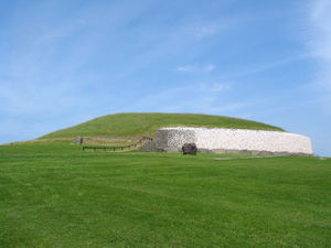 The rising sun illuminates the inner chamber of Newgrange, Ireland, only at the winter solstice.