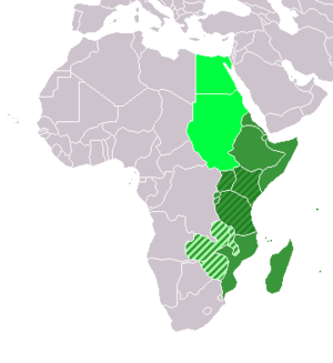 Eastern Africa (UN subregion) East African Community Central African Federation (defunct) Geographic East Africa, including the UN subregion and East African Community