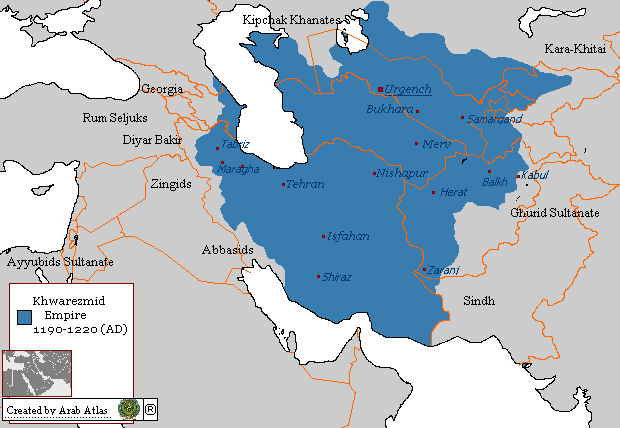 Image:Khwarezmian Empire 1190 - 1220 (AD).PNG