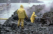 The Exxon Valdez spilled 10.8 million gallons of oil into Alaska's Prince William Sound.