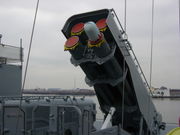 An Armored Box Launcher on USS New Jersey.