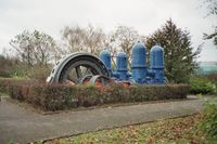 A large, electrically driven pump (electropump) for waterworks near the Hengsteysee, Germany.