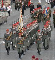 Austrian Guard Company on parade - July 14th 2007, Champs Elysées, Paris.