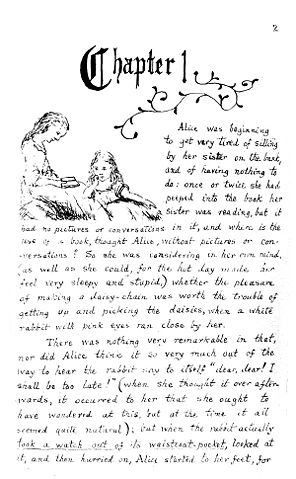 Image:Alice's Adventures Under Ground, by Lewis Carroll - facsimile page - Project Gutenberg eText 19002.jpg