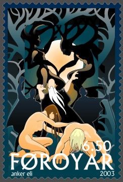 Image:Faroe stamp 430 The First Human Beings.jpg