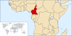 Location of Cameroon
