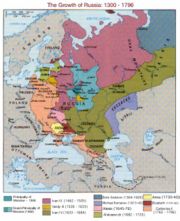 The growth of Russia, 1300&mdash;1796