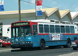 A CNG powered high-floor Neoplan AN440A, run on Compressed Natural Gas