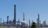 A Shell oil refinery in Martinez, California