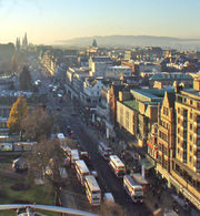 Princes Street, one of the main thoroughfares in the City of Edinburgh.