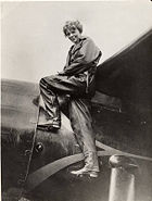 Earhart and "old Bessie" Vega 5b c. 1935