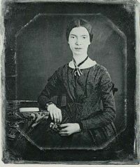 From the daguerreotype taken at Mount Holyoke, December 1846 or early 1847. It is the only authenticated portrait of Emily Dickinson later than childhood.