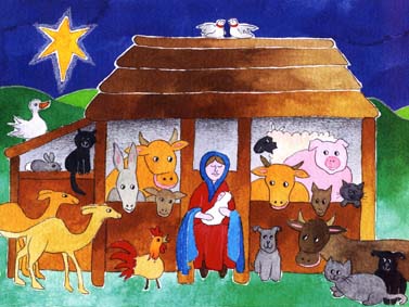 On Christmas Day - charity Christmas card
