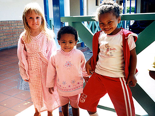 Three girls at SOS Children's Village Cape Town