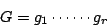 \begin{displaymath}
G=g_1\cdots\cdots g_r
\end{displaymath}